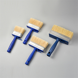 3 * 150 мм Чистый щетиной синий пластик Круглая ручка Wall Paint Brush